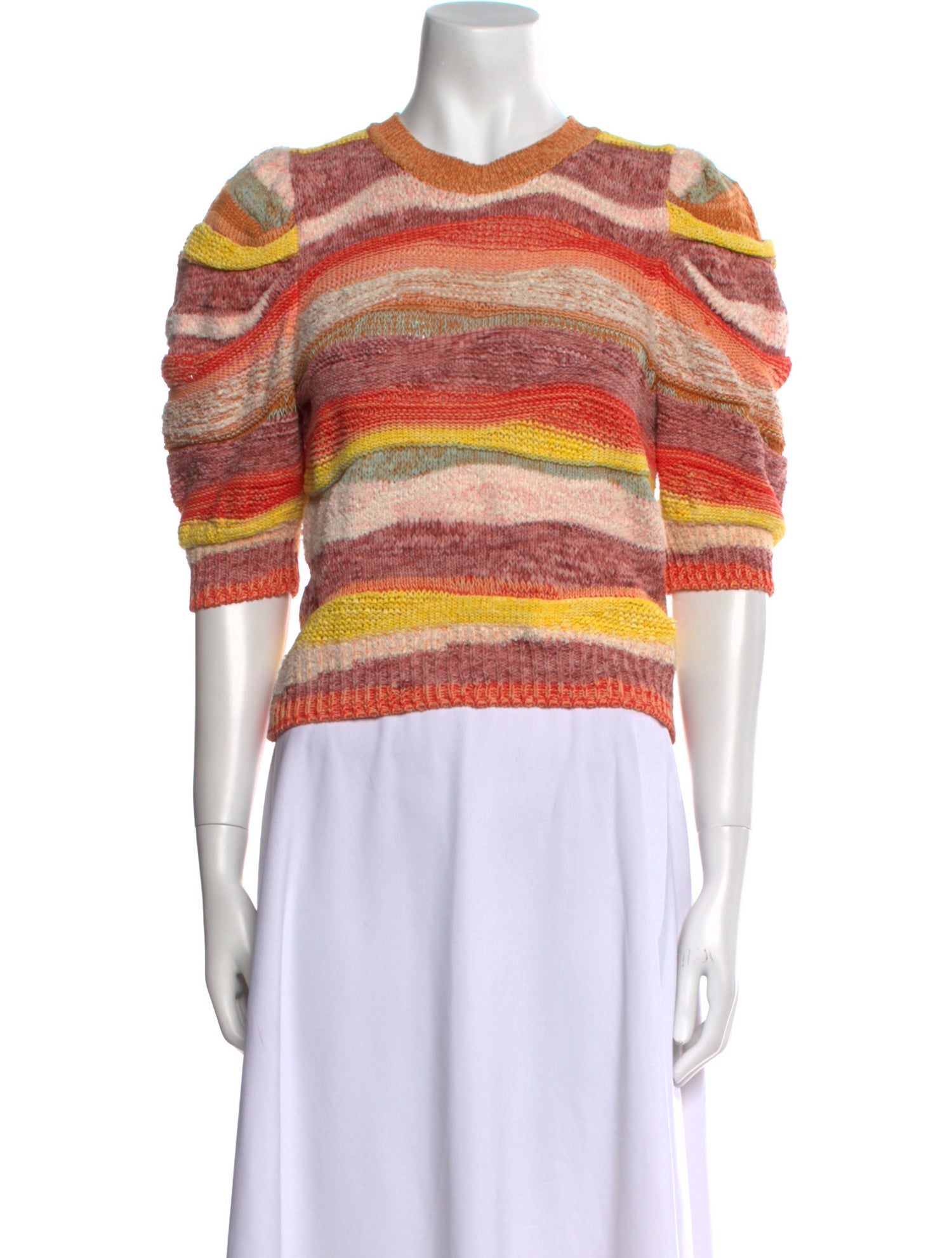 Ulla Johnson Striped Crew Neck Sweater