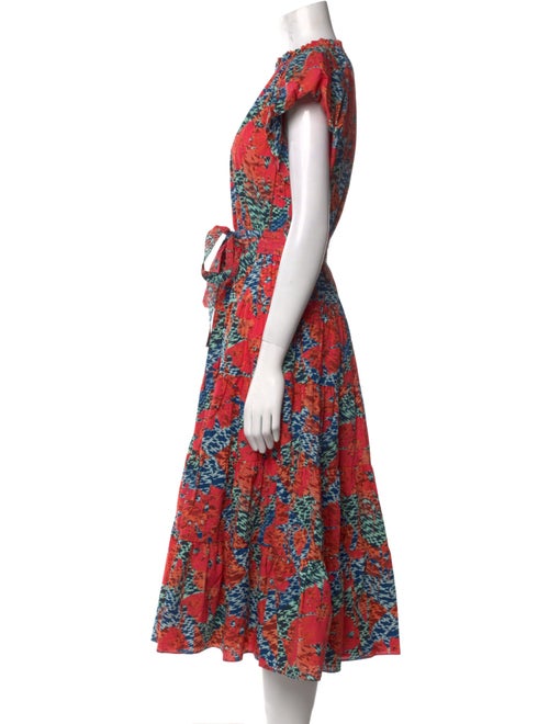 Ulla Johnson Floral Print Midi Length Dress