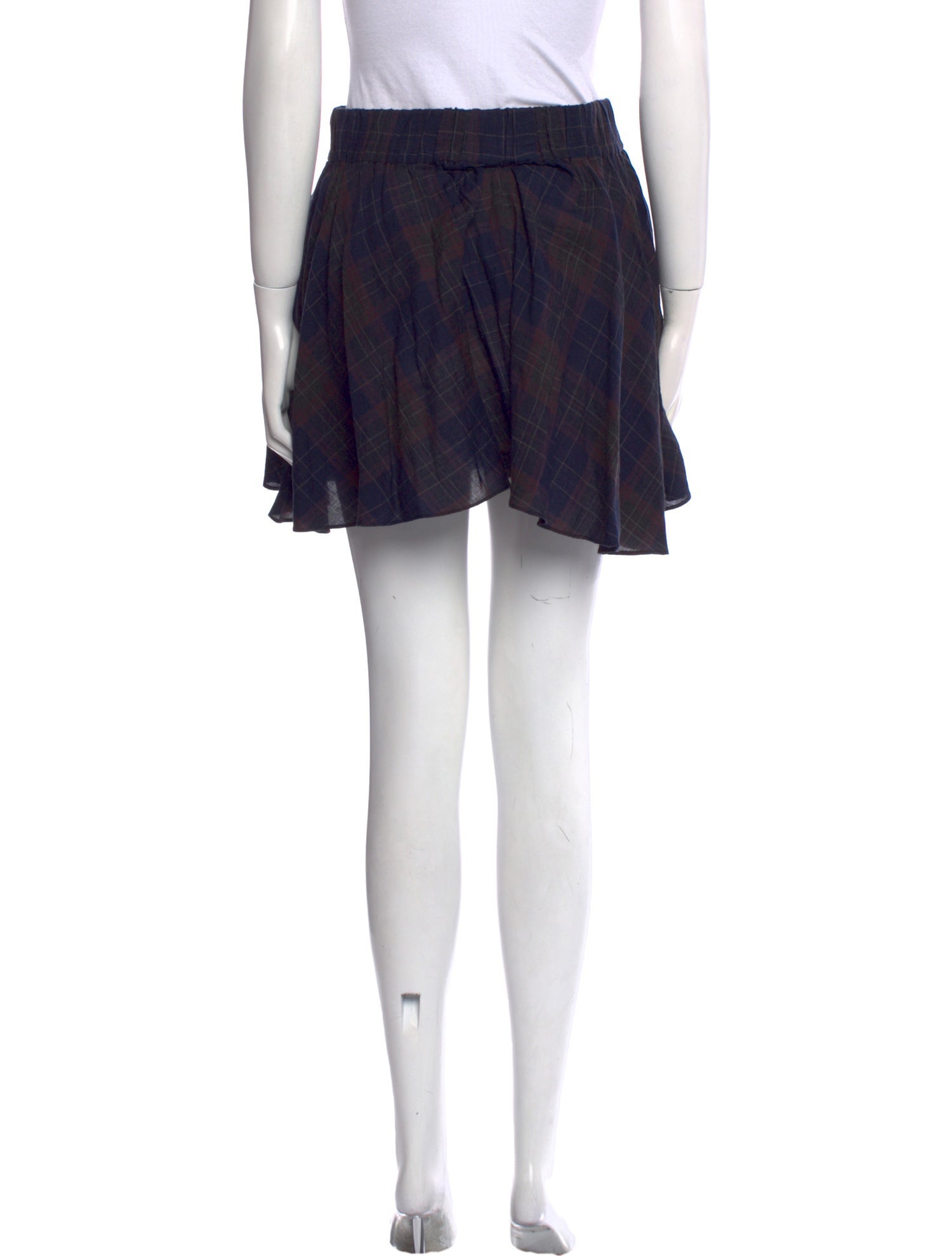 Ulla Johnson Plaid Print Mini Skirt