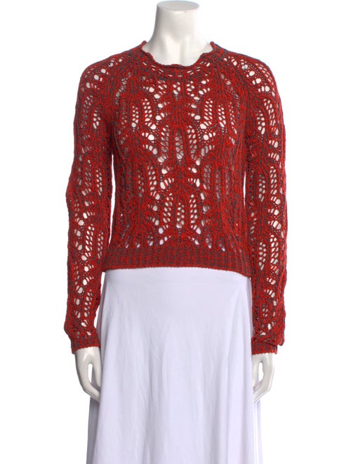 Ulla Johnson Patterned Crew Neck Sweater