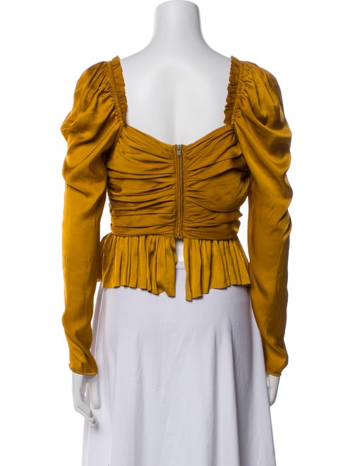 Ulla Johnson Square Neckline Long Sleeve Blouse