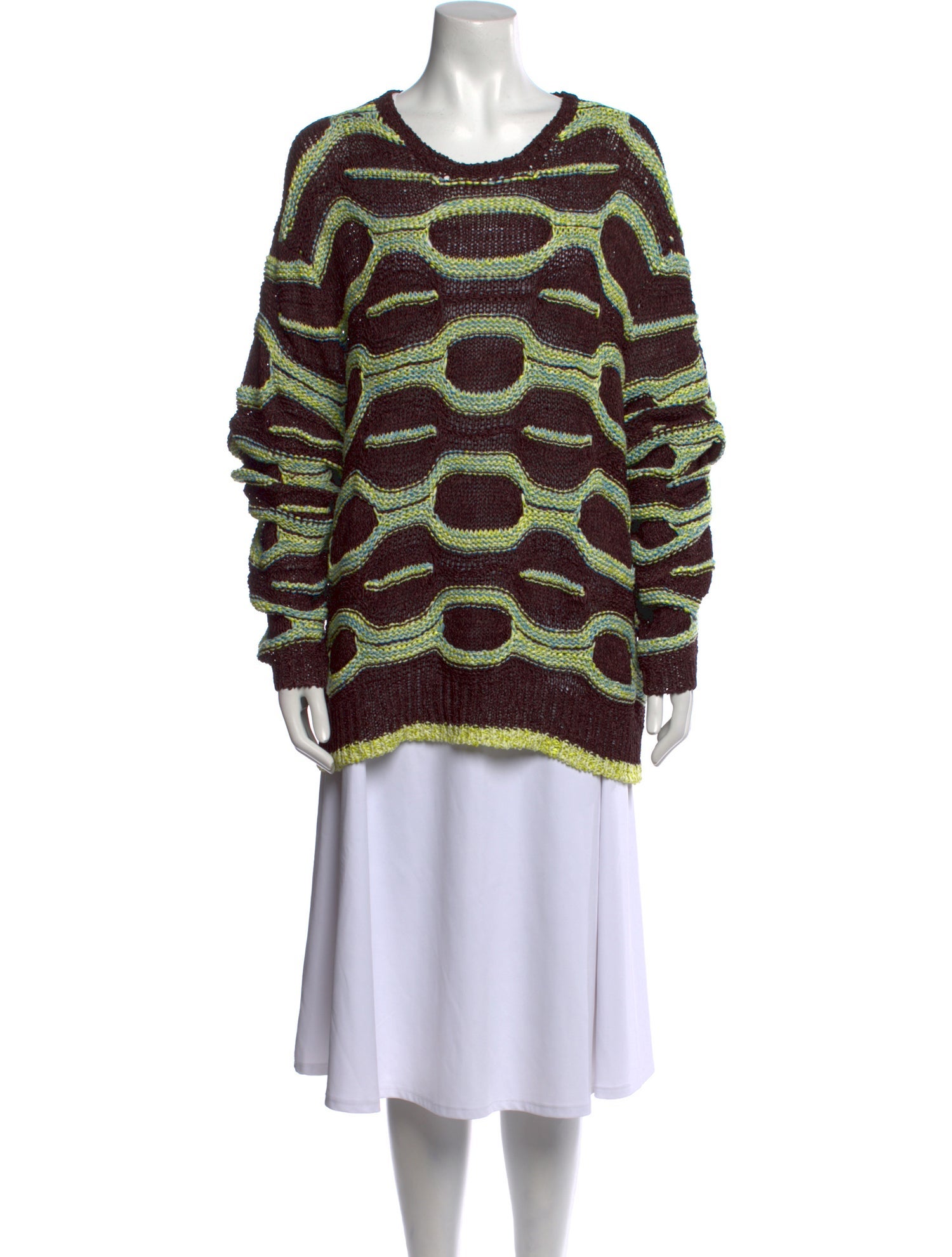 Ulla Johnson Printed Scoop Neck Sweater w/ Tags