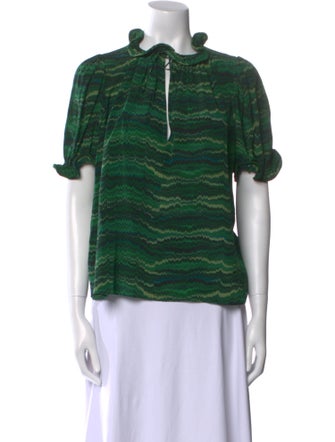 Ulla Johnson Silk Printed Top