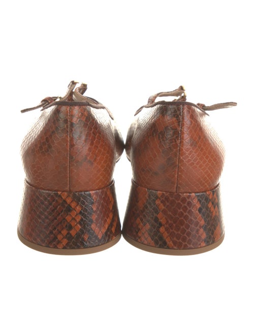 Ulla Johnson Leather Animal Print T-Strap Pumps