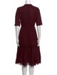 Ulla Johnson Mock Neck Midi Length Dress
