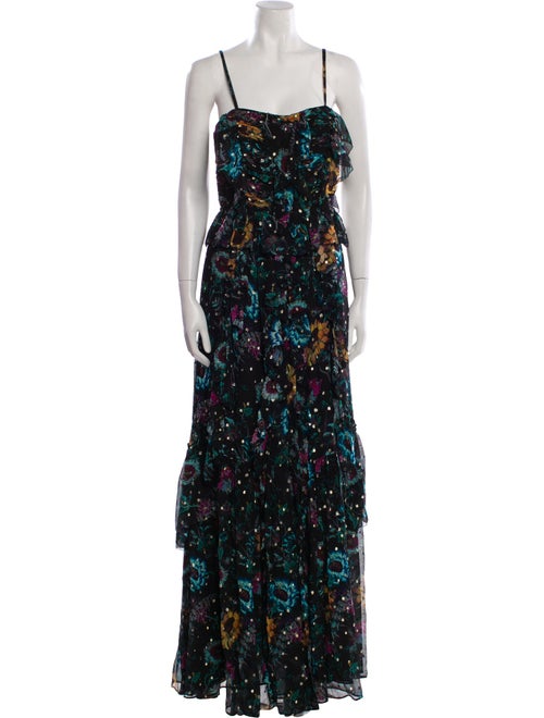 Ulla Johnson Floral Print Long Dress