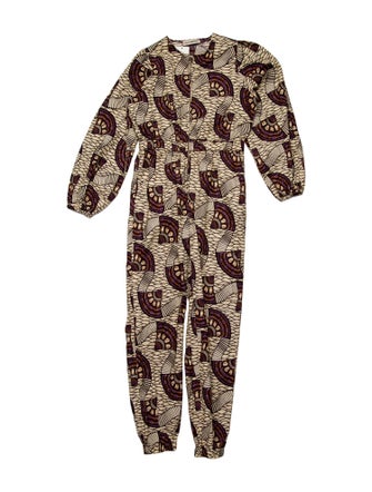 Ulla Johnson Printed Crew Neck Jumpsuit