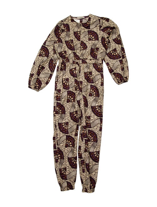 Ulla Johnson Printed Crew Neck Jumpsuit