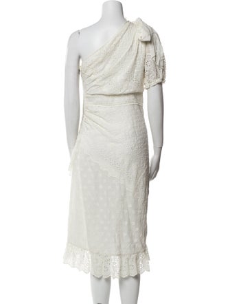 Ulla Johnson One-Shoulder Midi Length Dress