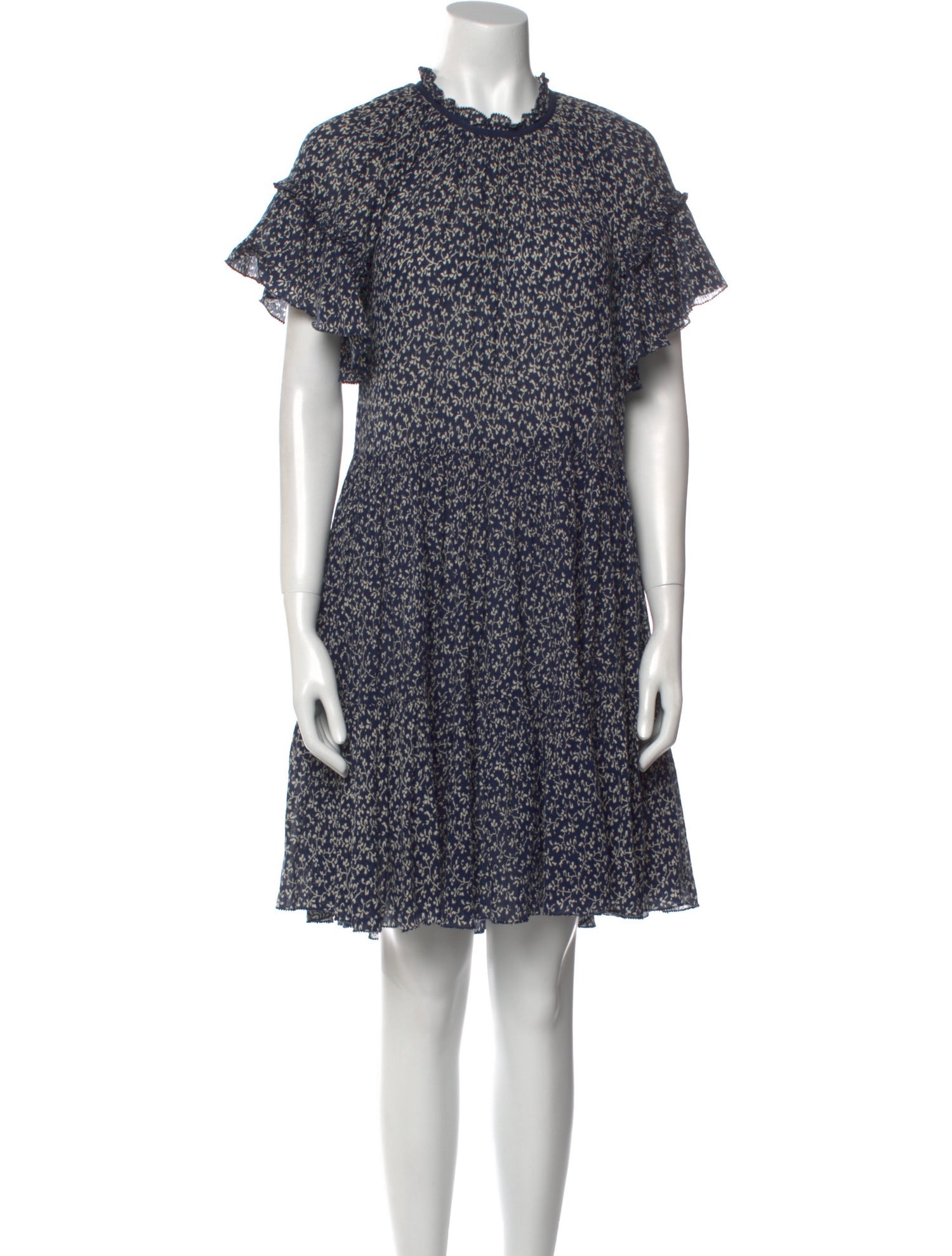 Ulla Johnson Floral Print Knee-Length Dress