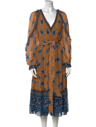 Ulla Johnson Silk Midi Length Dress