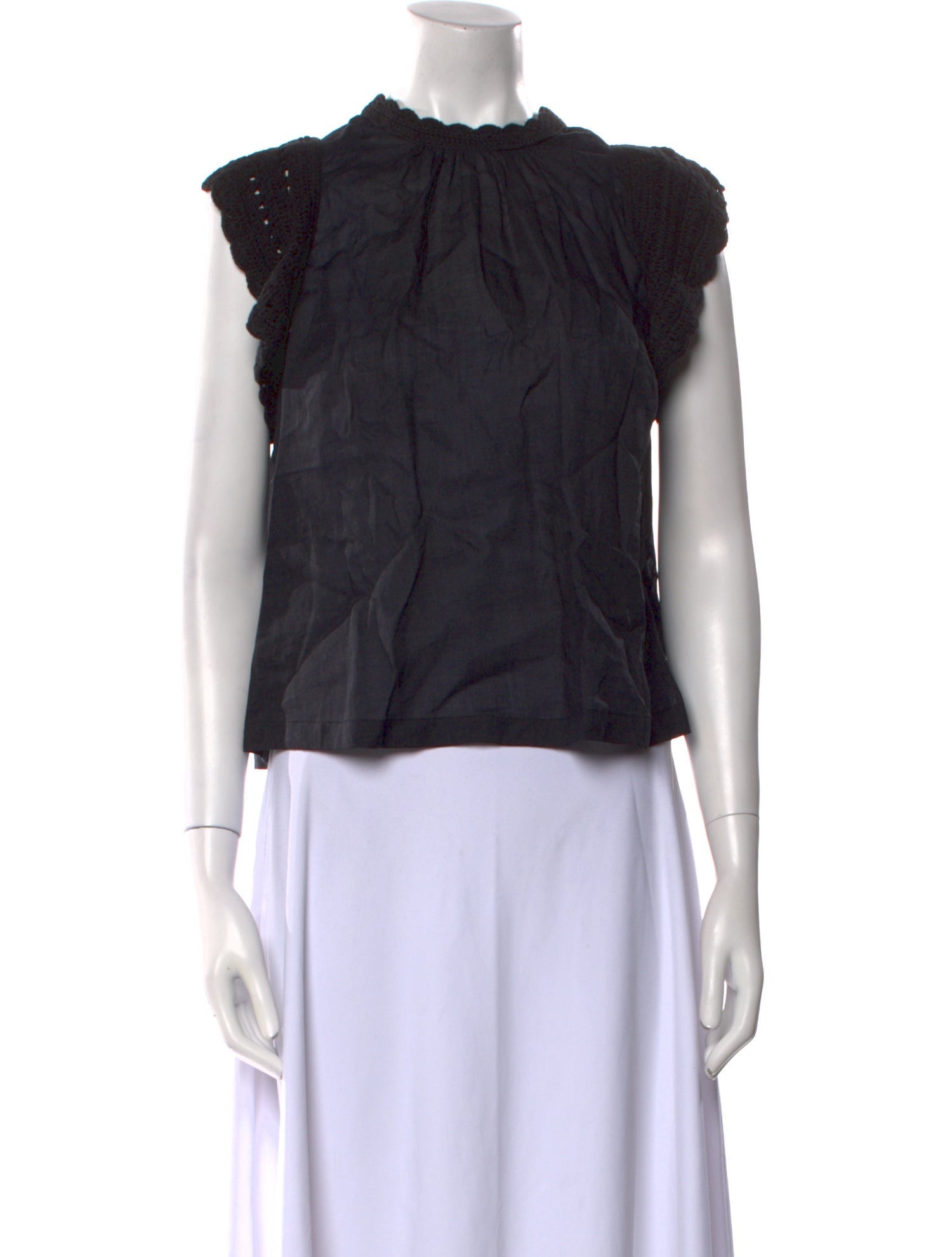 Ulla Johnson Crew Neck Sleeveless Blouse