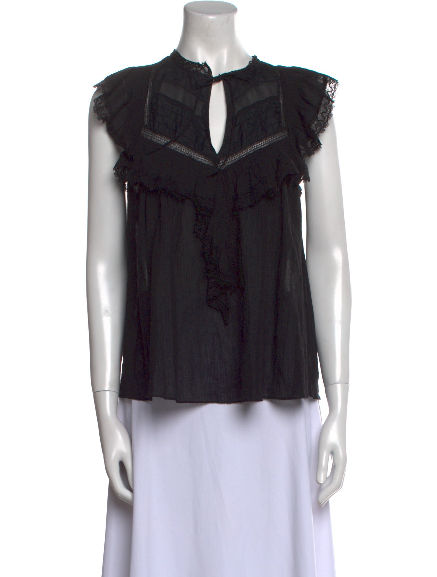 Ulla Johnson Tie Neck Sleeveless Blouse