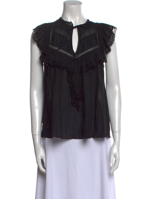 Ulla Johnson Tie Neck Sleeveless Blouse