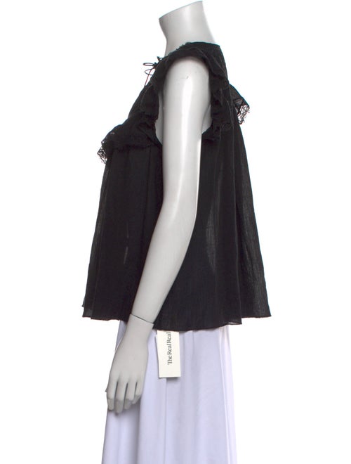 Ulla Johnson Tie Neck Sleeveless Blouse