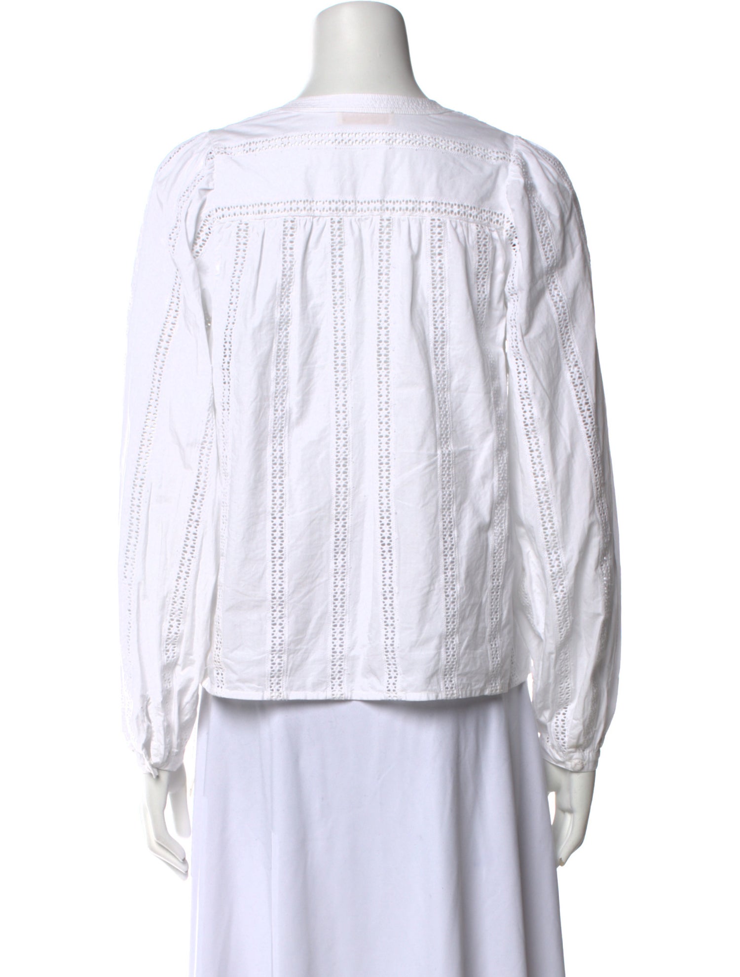 Ulla Johnson V-Neck Long Sleeve Blouse