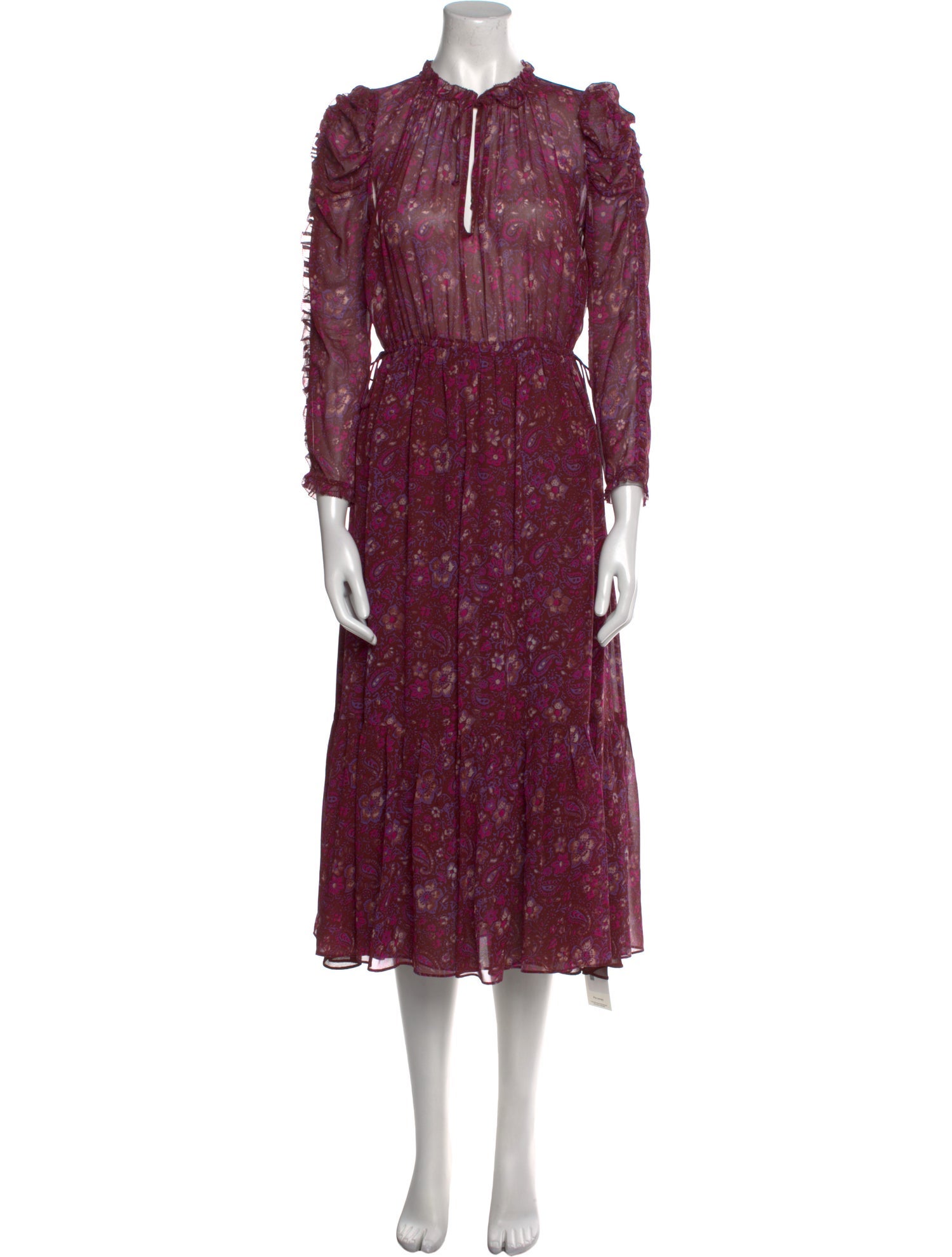 Ulla Johnson Silk Midi Length Dress