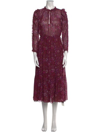 Ulla Johnson Silk Midi Length Dress