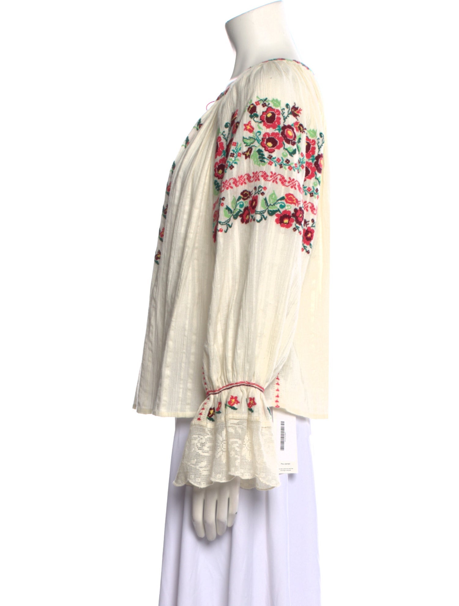 Ulla Johnson Printed Scoop Neck Blouse