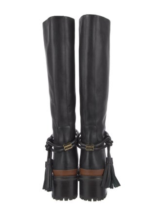 Ulla Johnson Leather Tassel Accents Riding Boots