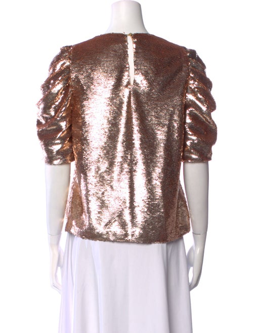 Ulla Johnson Crew Neck Three-Quarter Sleeve Top