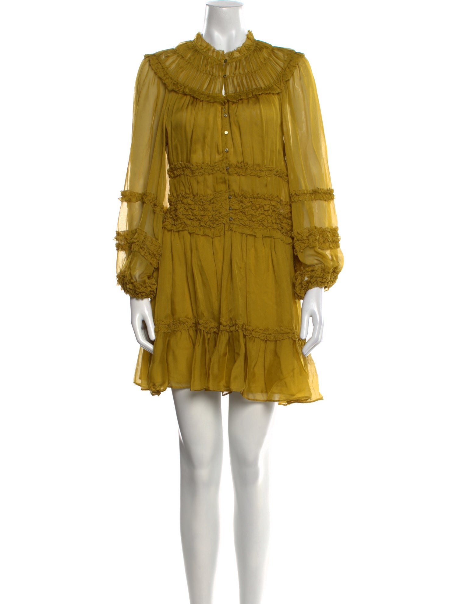 Ulla Johnson Mock Neck Mini Dress