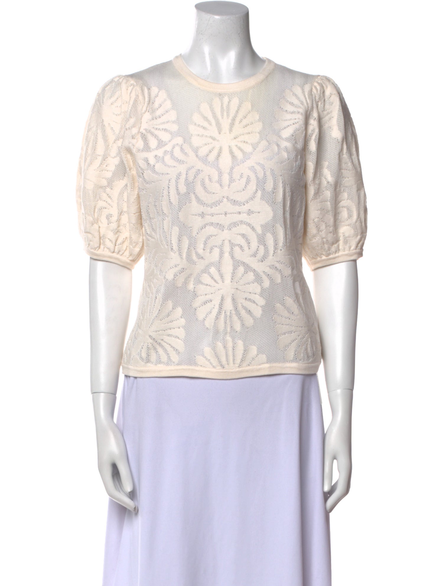 Ulla Johnson Patterned Crew Neck Top