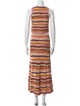 Ulla Johnson Striped Mesh Accents Skirt Set