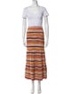 Ulla Johnson Striped Mesh Accents Skirt Set