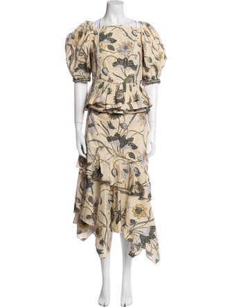 Ulla Johnson Printed Skirt Set