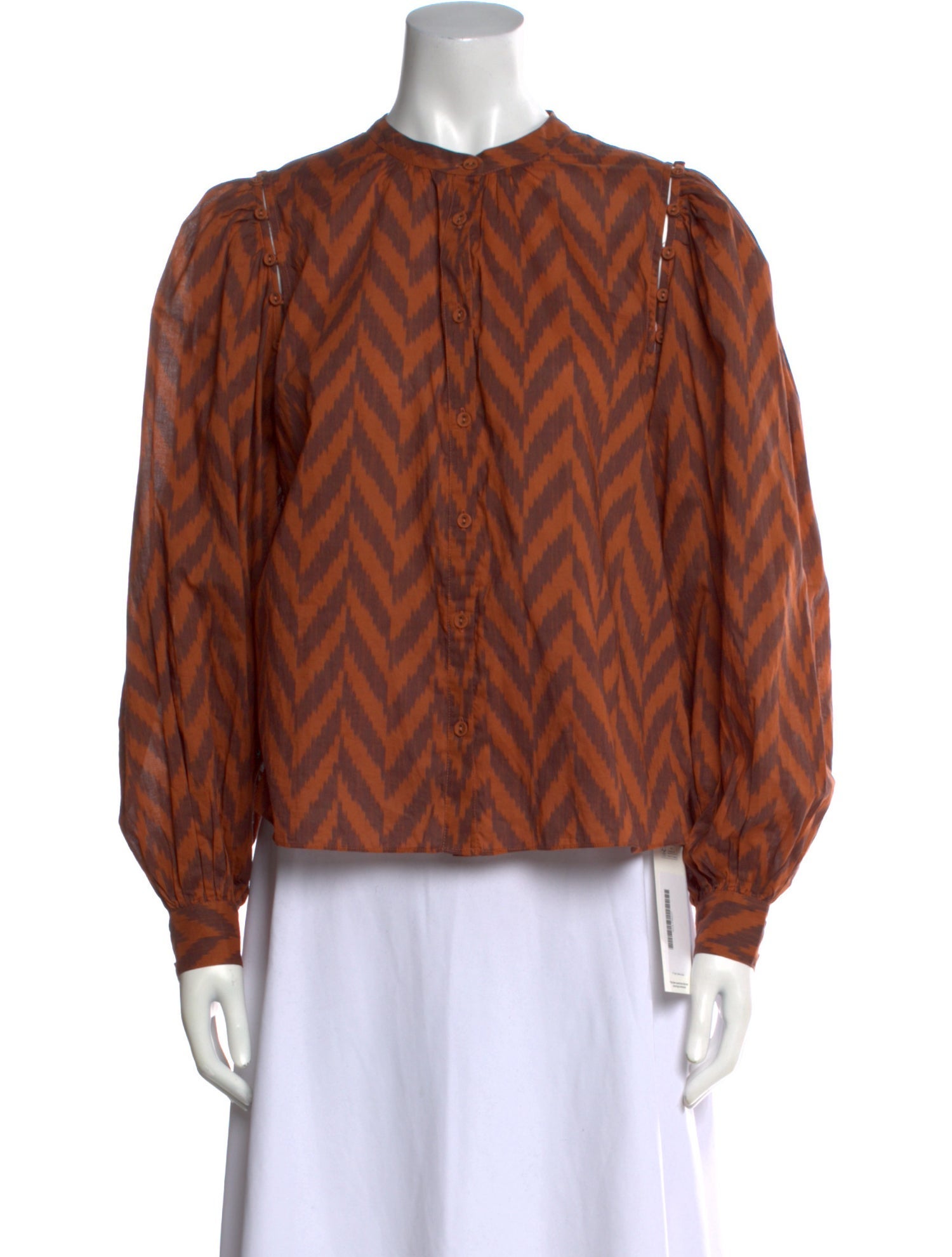 Ulla Johnson Printed Mock Neck Blouse