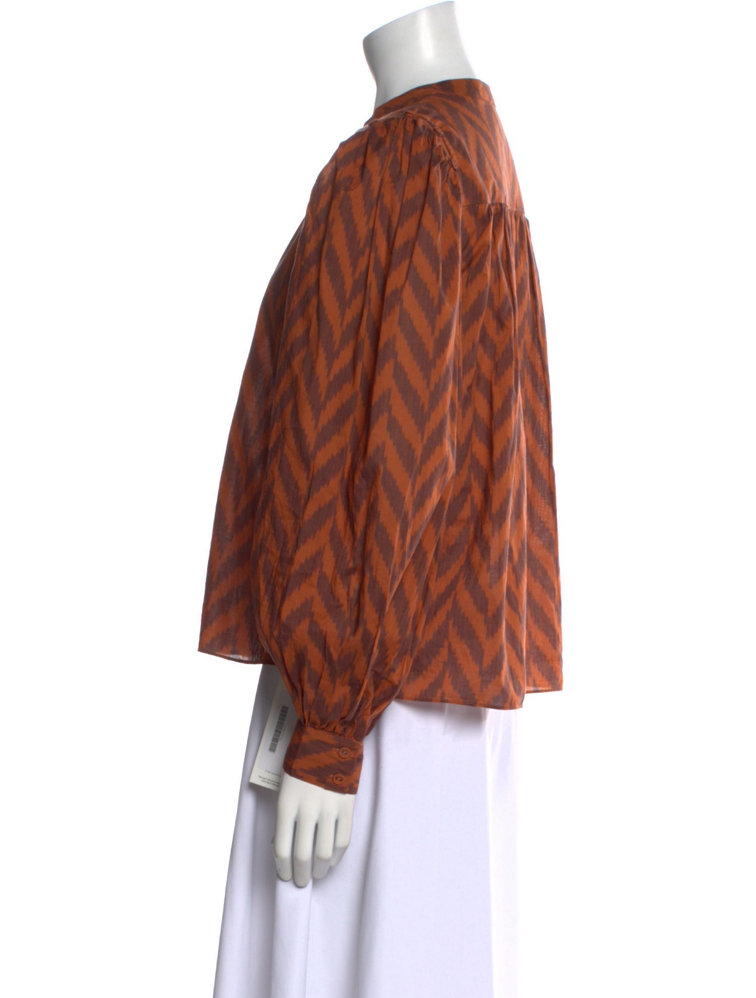 Ulla Johnson Printed Mock Neck Blouse