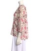 Ulla Johnson Floral Print V-Neck Blouse