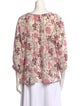 Ulla Johnson Floral Print V-Neck Blouse