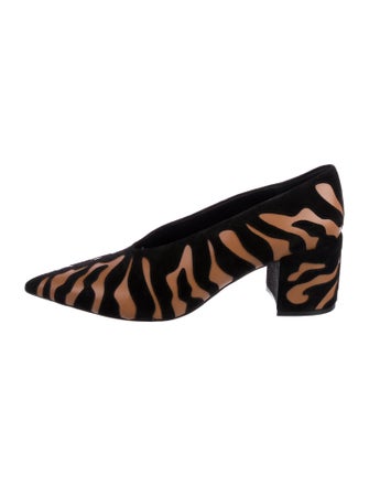 Ulla Johnson Suede Animal Print Pumps