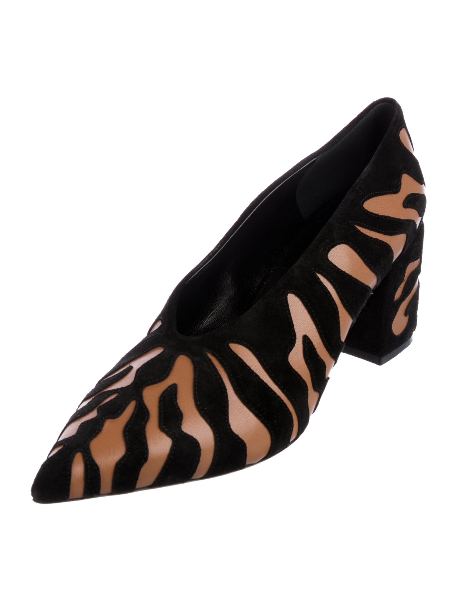 Ulla Johnson Suede Animal Print Pumps