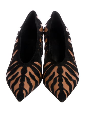 Ulla Johnson Suede Animal Print Pumps