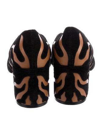 Ulla Johnson Suede Animal Print Pumps