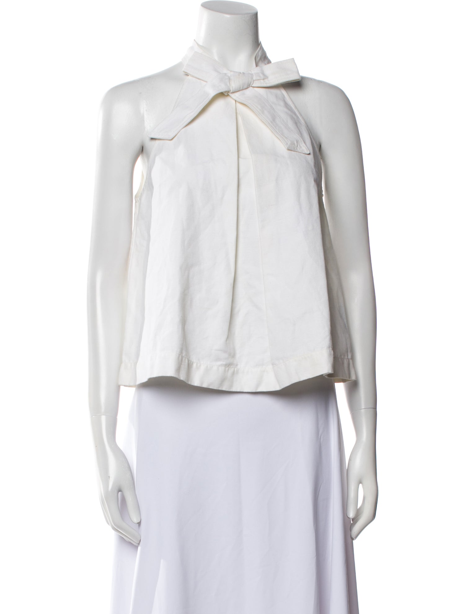 Ulla Johnson Halterneck Sleeveless Crop Top