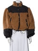 Ulla Johnson Colorblock Pattern Faux Fur Jacket