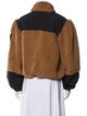 Ulla Johnson Colorblock Pattern Faux Fur Jacket