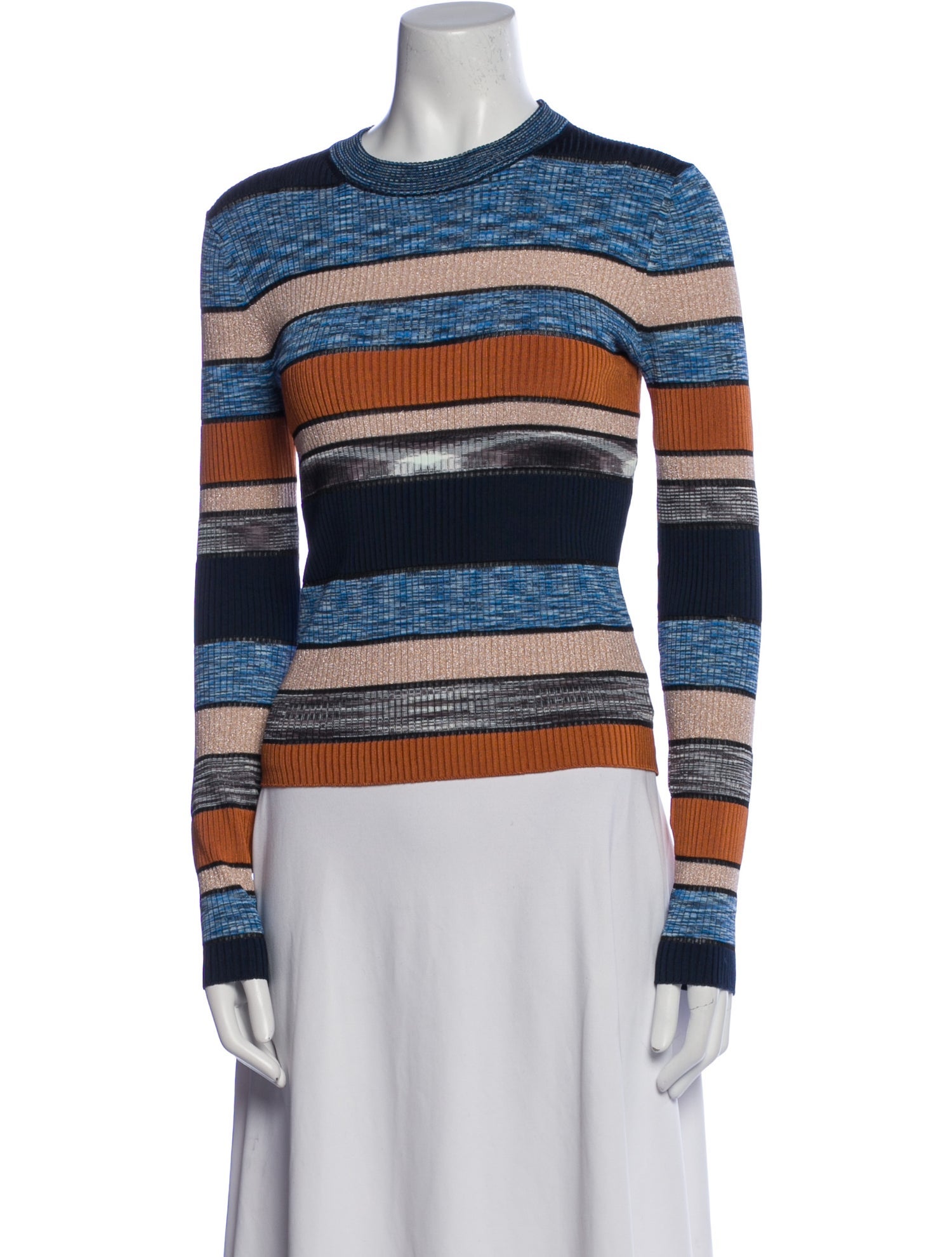 Ulla Johnson Striped Crew Neck Top