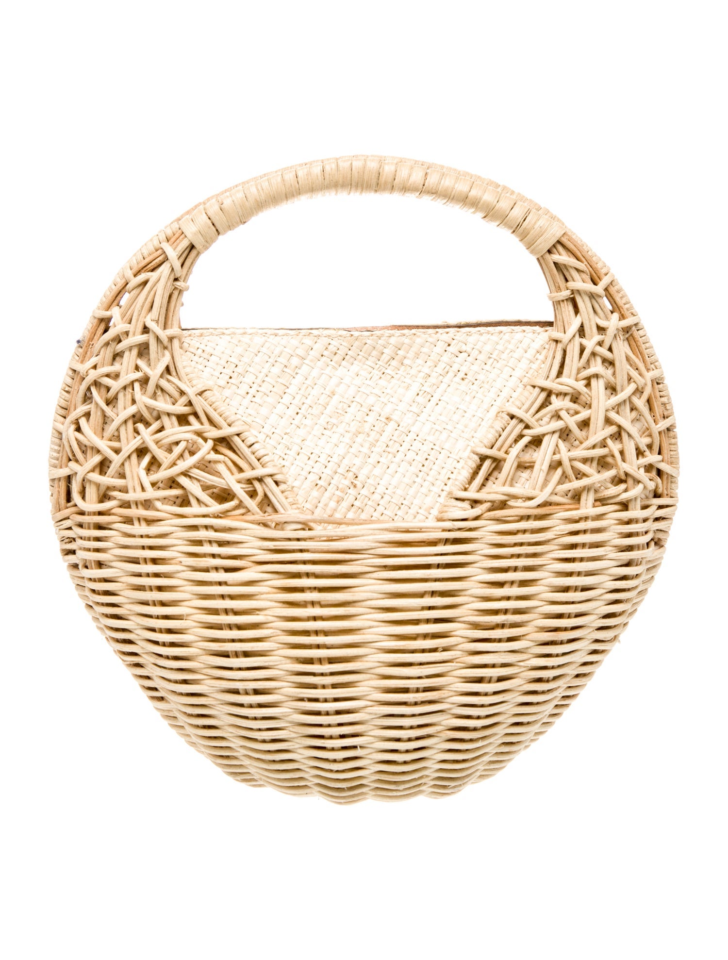 Ulla Johnson Rattan Top Handle Bag