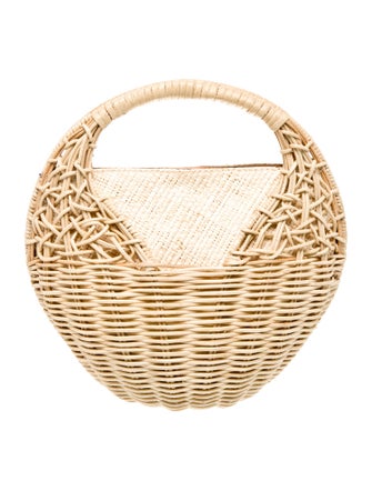 Ulla Johnson Rattan Top Handle Bag
