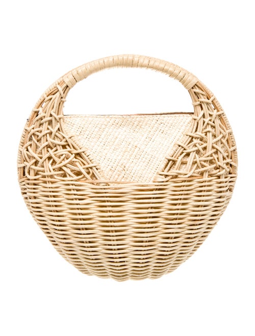 Ulla Johnson Rattan Top Handle Bag
