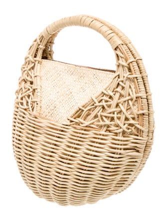 Ulla Johnson Rattan Top Handle Bag