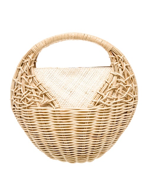 Ulla Johnson Rattan Top Handle Bag