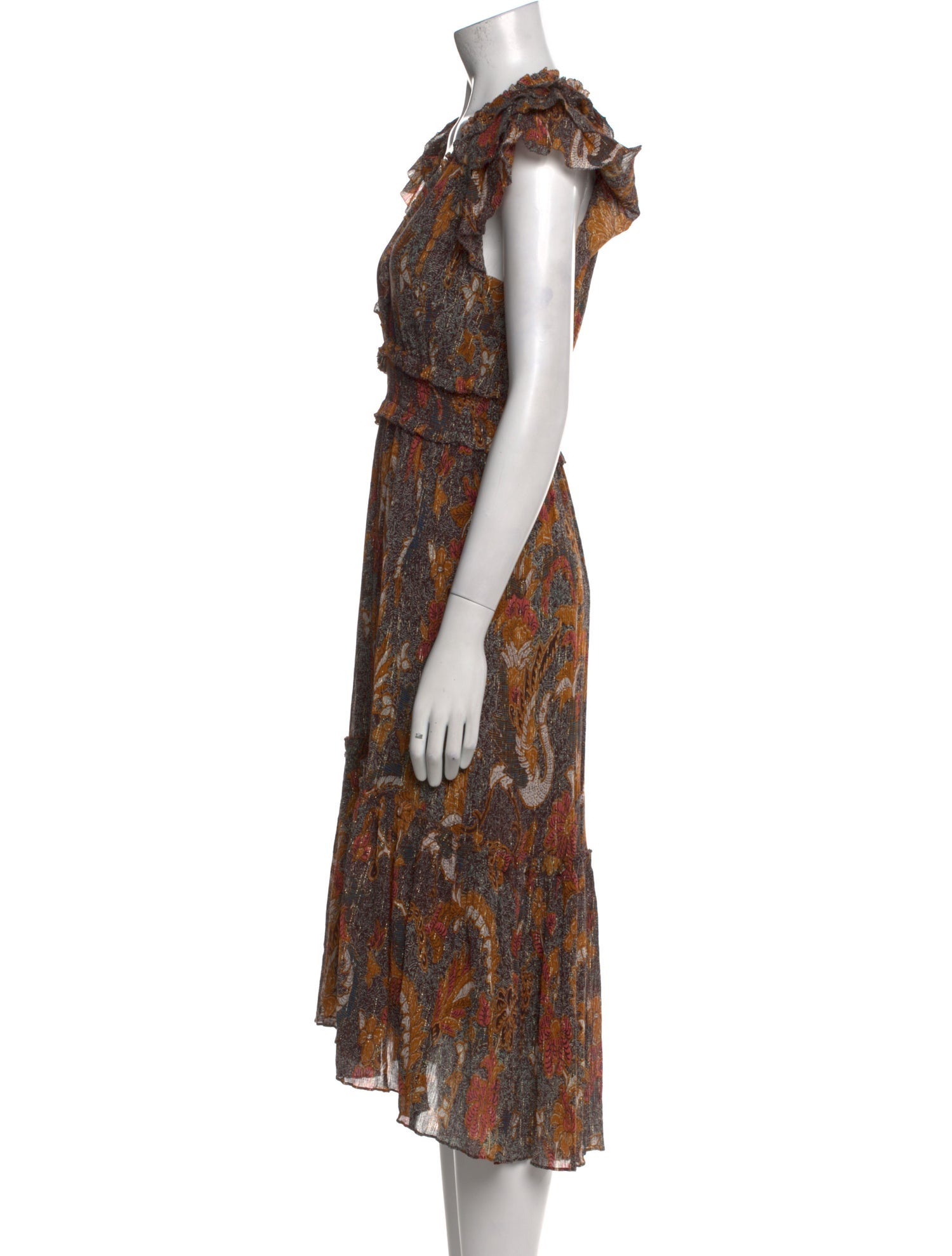 Ulla Johnson Printed Midi Length Dress