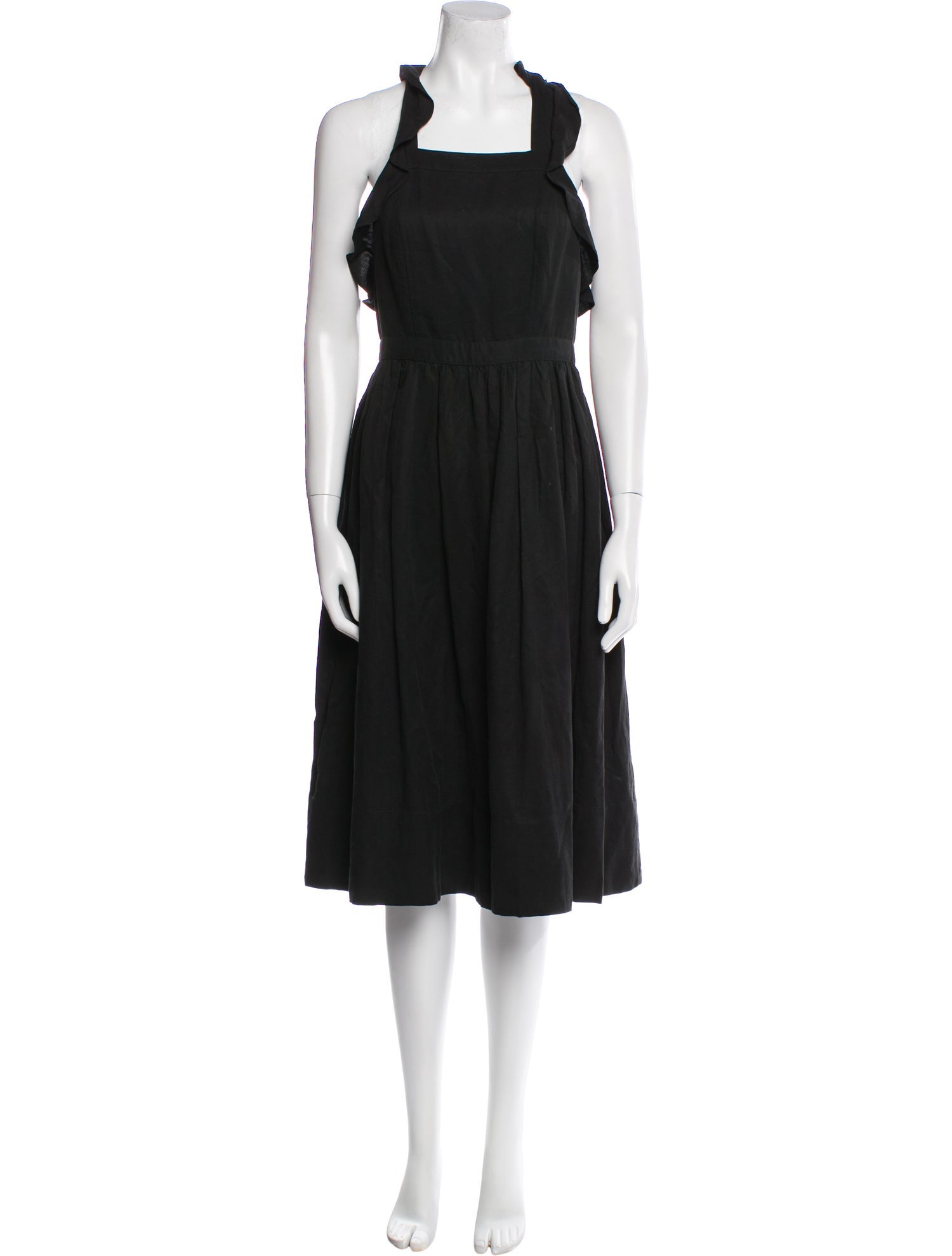 Ulla Johnson Square Neckline Midi Length Dress