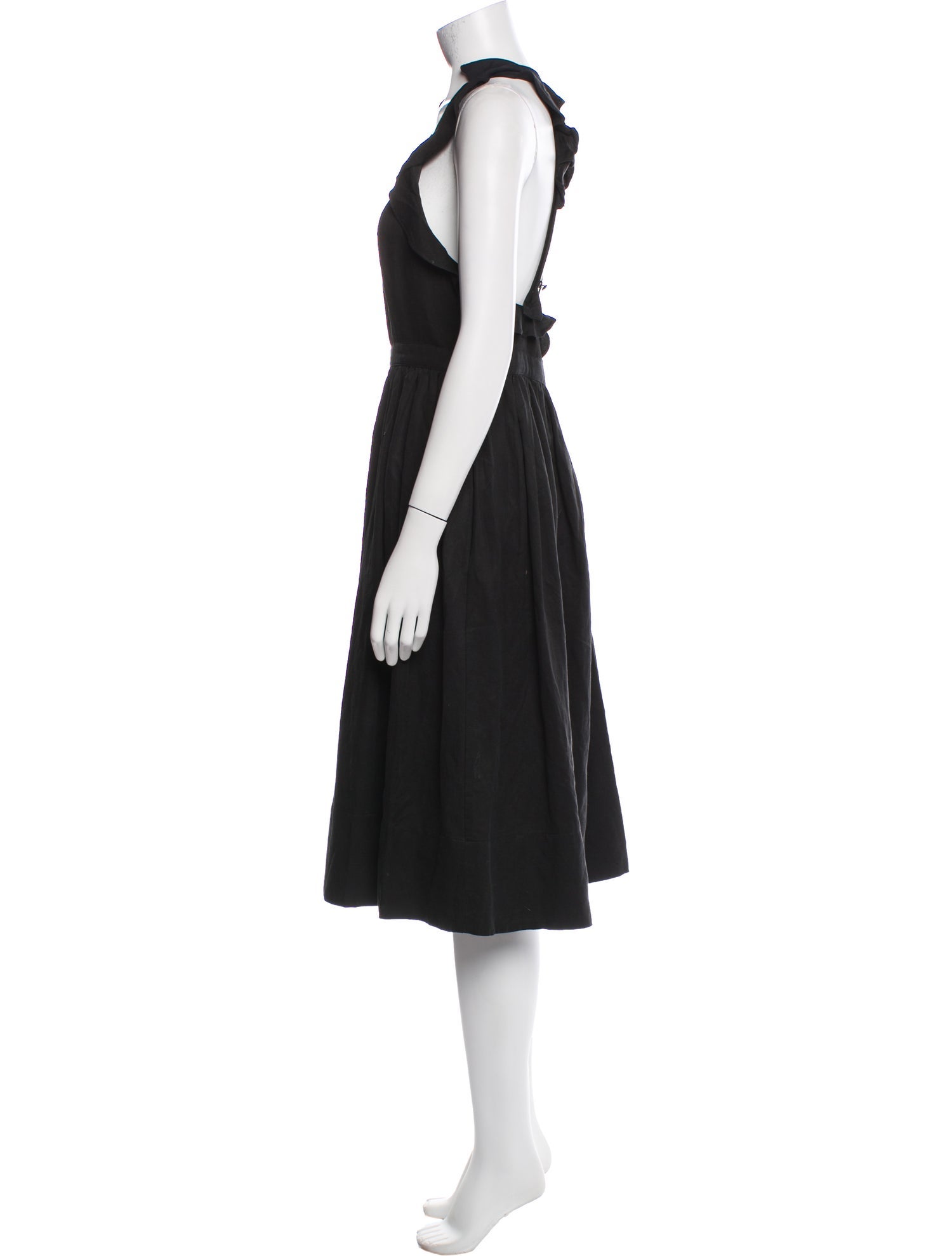 Ulla Johnson Square Neckline Midi Length Dress